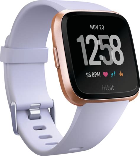 rose gold fitbit smart watch